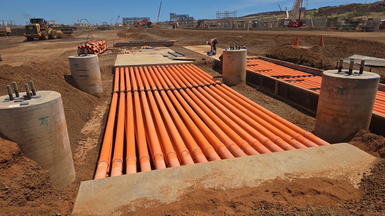 Electrical conduit bank installation
