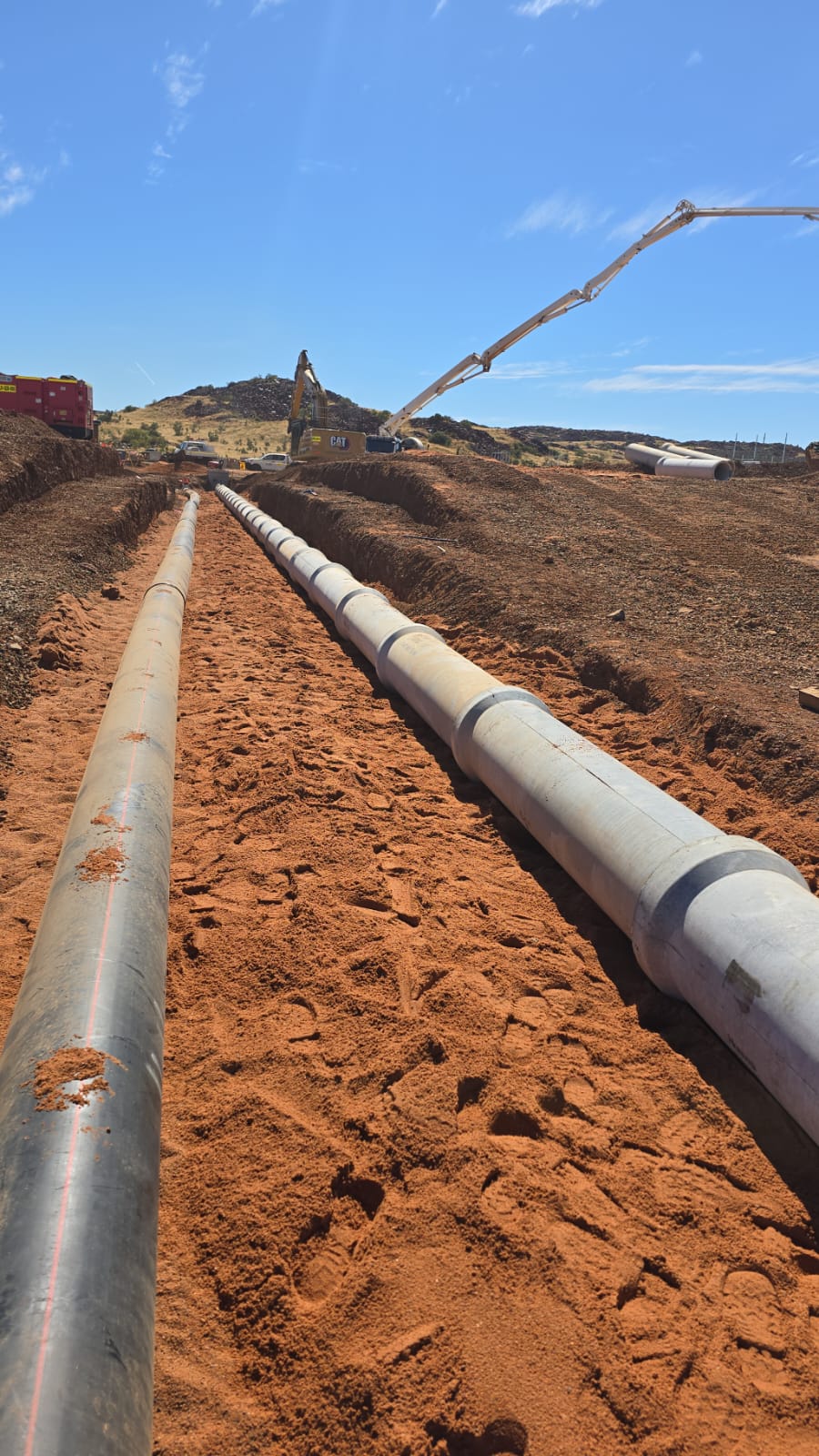 HDPE water pipeline