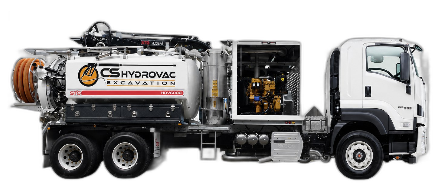 CS Hydrovac 6,000L hydro excavation unit — HDV6000 on an Isuzu FXY chassis