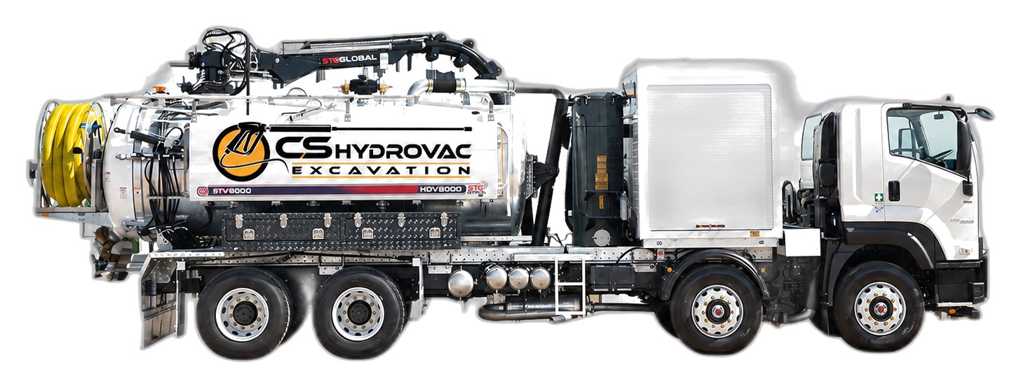 CS Hydrovac 8,000L hydro excavation unit — HDV8000 on a Hino twin-steer chassis