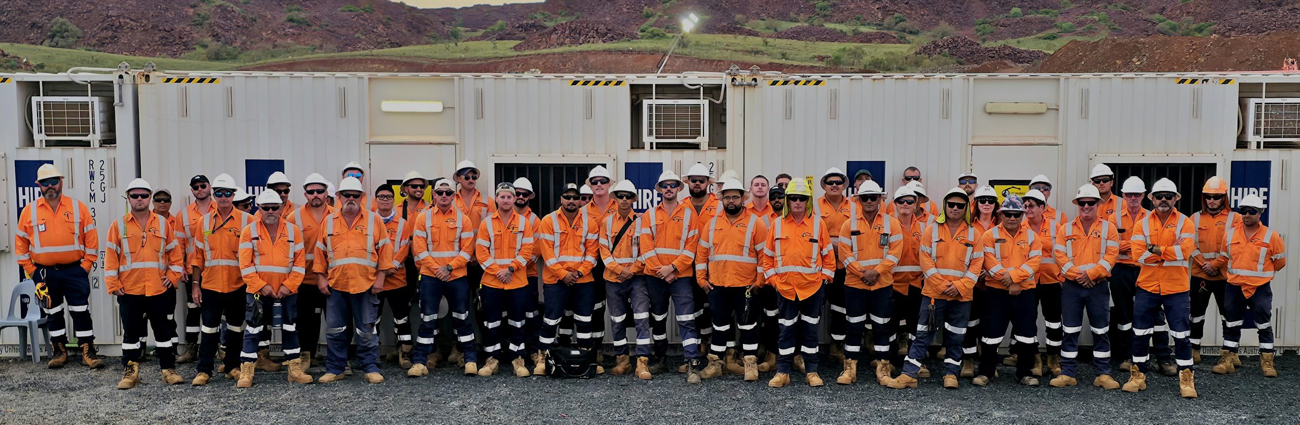 The C&S Drainage + Civil crew assembled on site